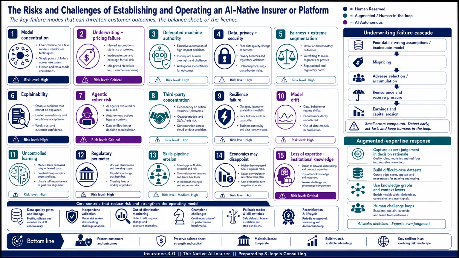 Risks and challenges of an AI-Native Insurer illustration