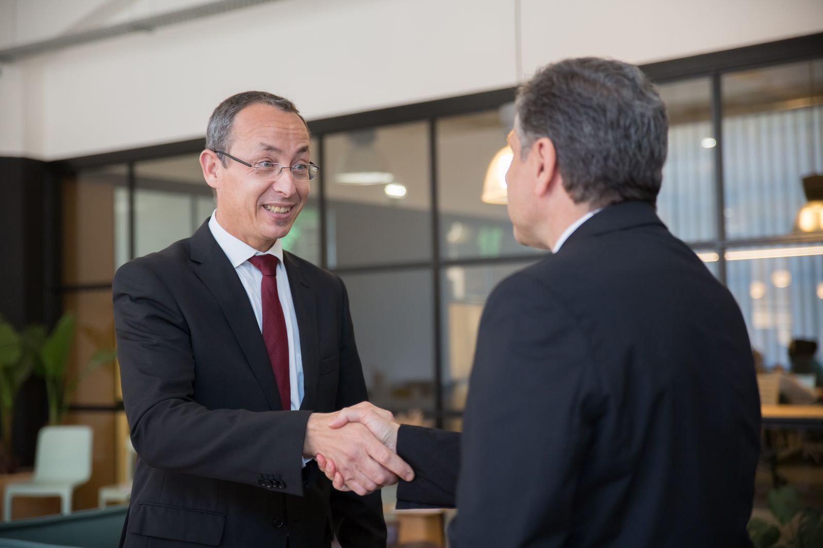 Business leaders concluding a professional partnership